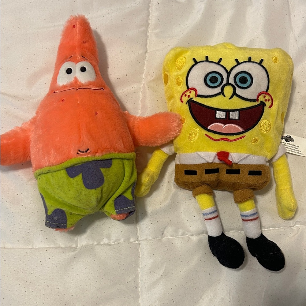 Nickelodeon SpongeBob SquarePants & Patrick Star Plush Duo - Yellow & Orange